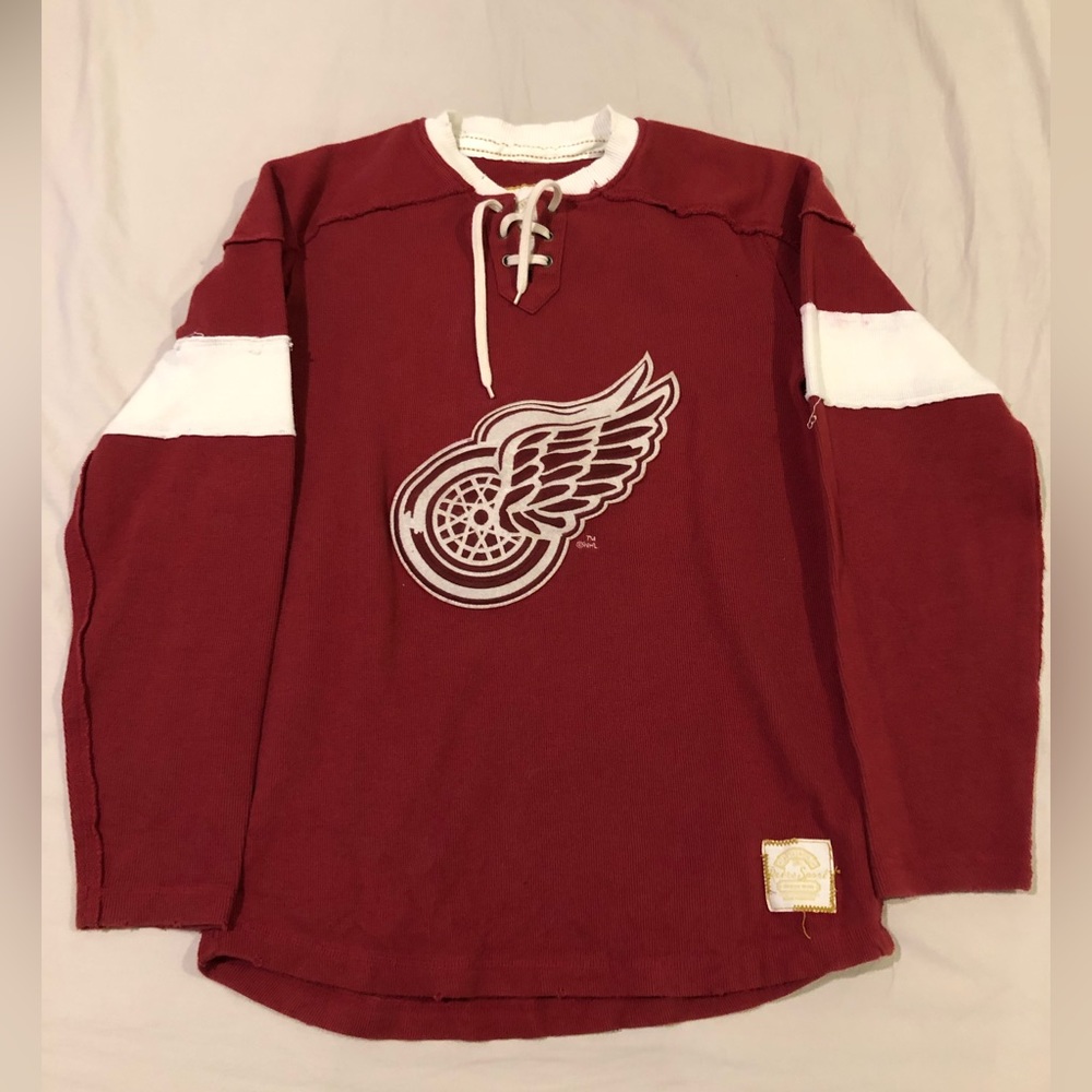 Retro Style Detroit Redwings NHL Replica Sweater Jersey